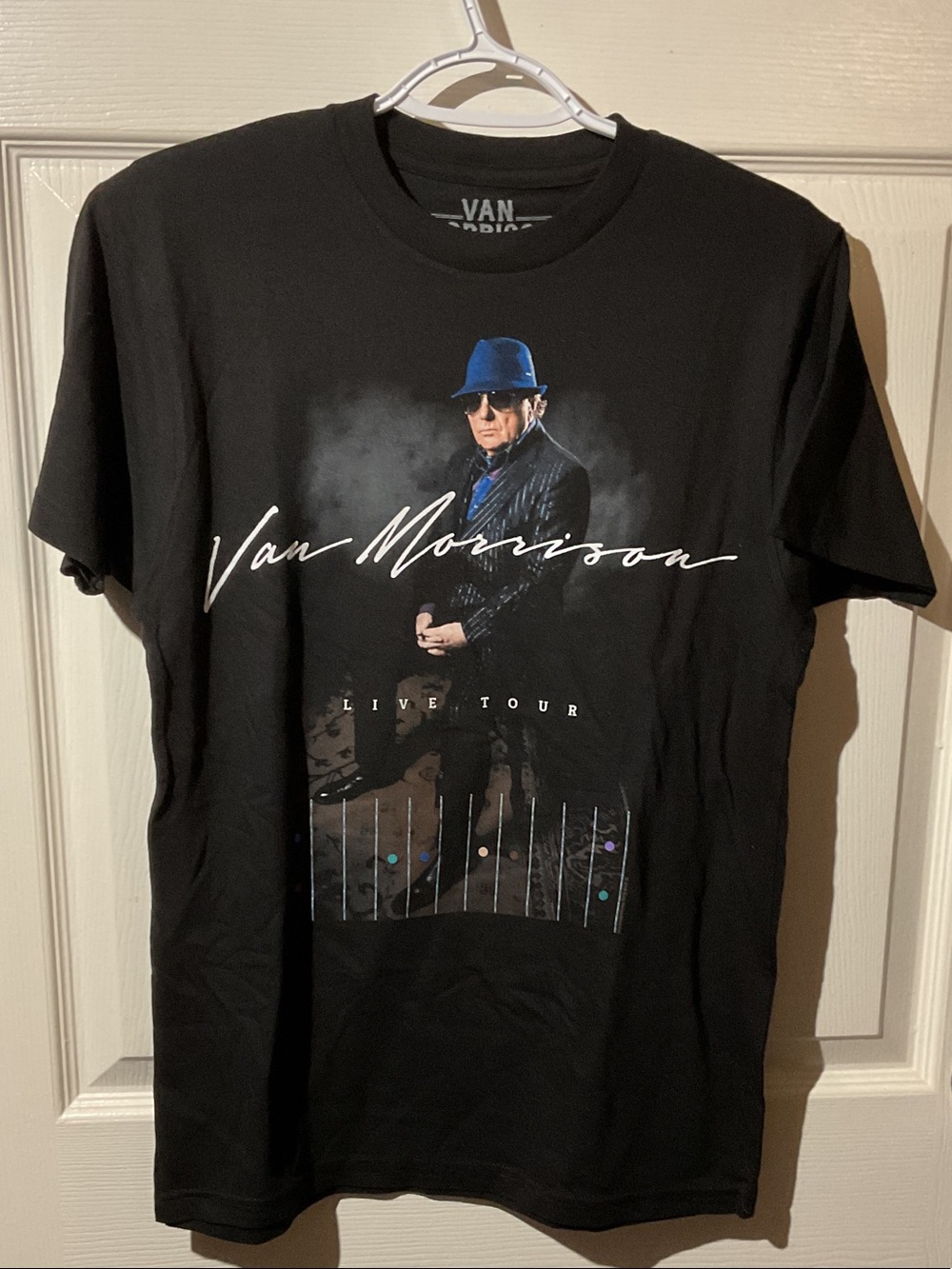 Van Morrison Black Live Tour Short Sleeve Graphic Tee